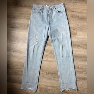 Agolde Light Blue Straight-leg Jean